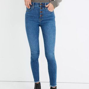 10" High-Rise Skinny Jeans in Mackey Wash
